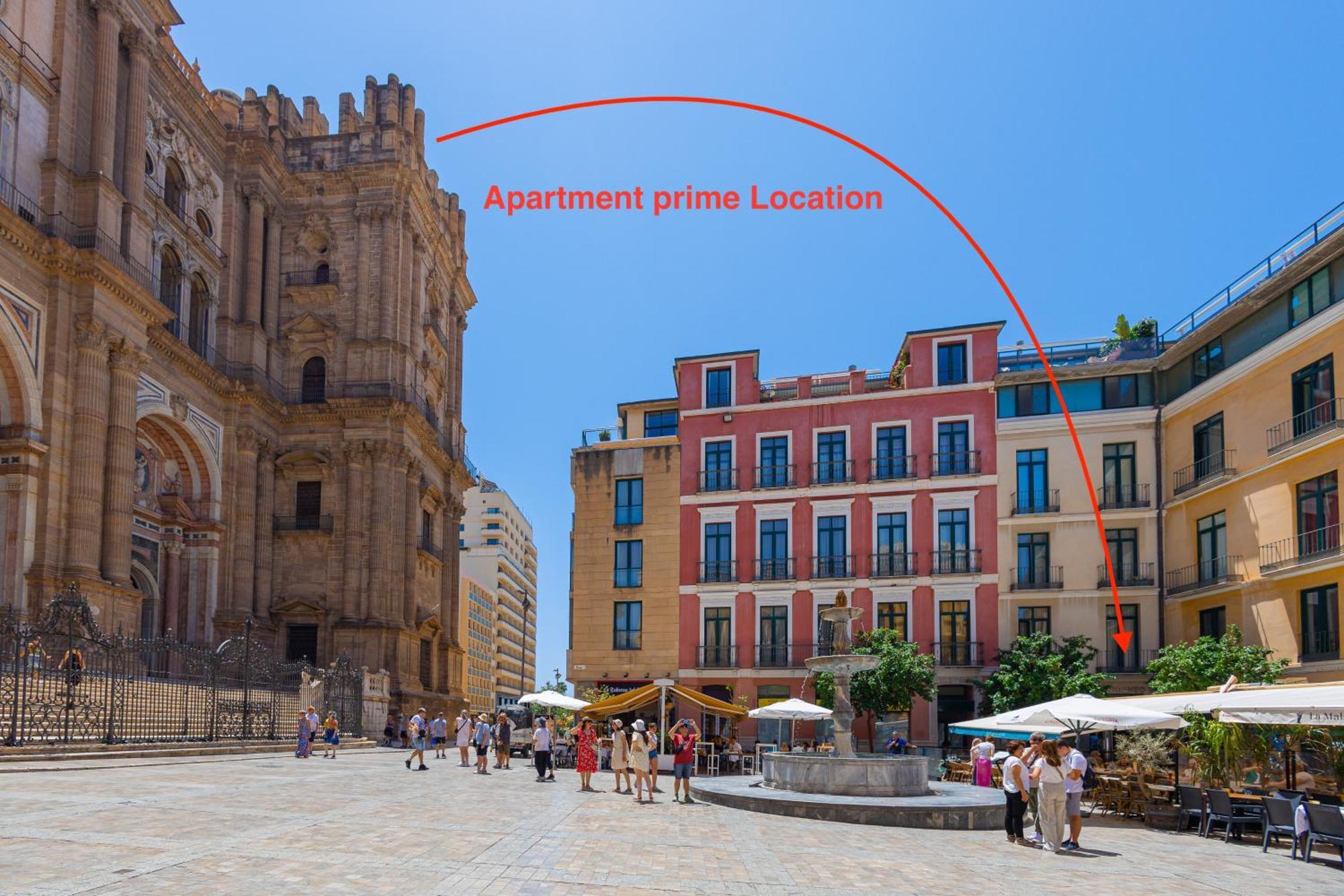 C30 Deluxe Studio With Terrace Into Cathedral Square Apartment Malaga Ngoại thất bức ảnh